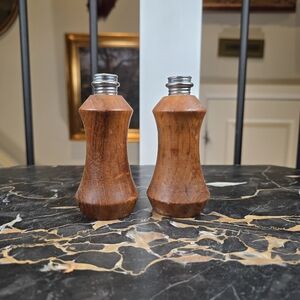 Wooden Salt and Pepper Shakers